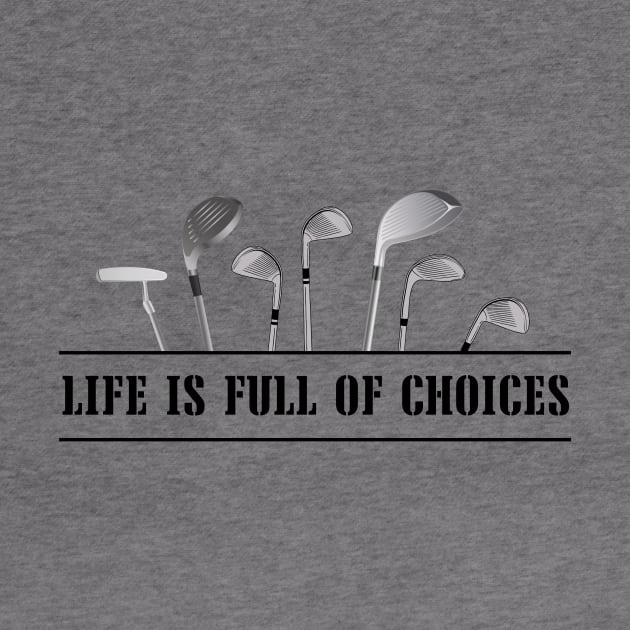 Golf Shirt Golf Club Choices by S.Fuchs Design Co.